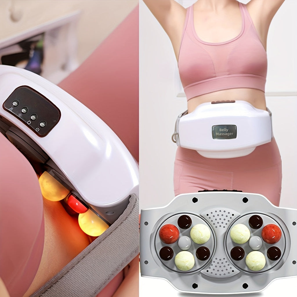 Masajeador Abdominal USB con Calor – Alivio de Cólicos y Tensión Muscular