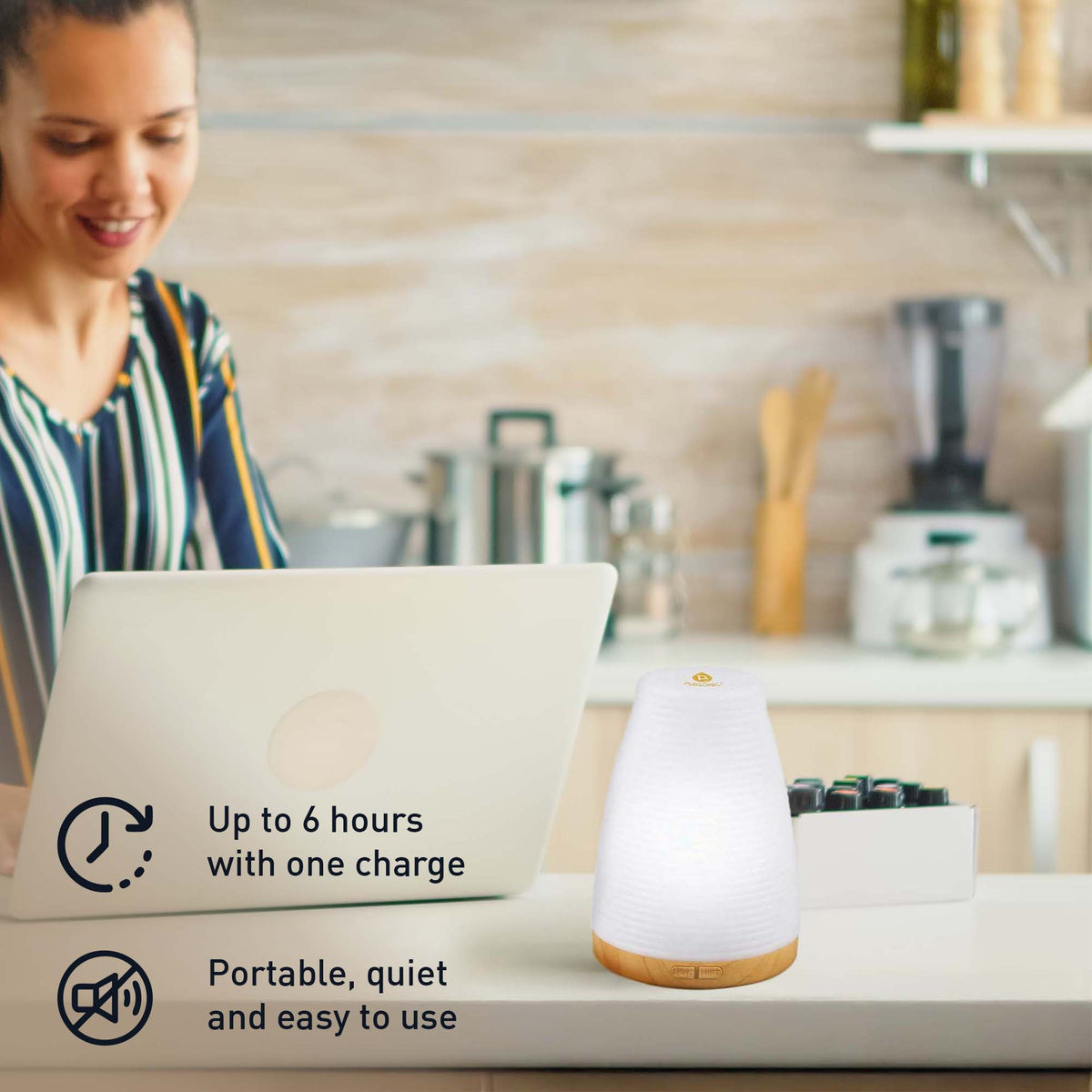 Difusor de Aromaterapia USB 2 en 1 – Aceites Esenciales y Humidificador
