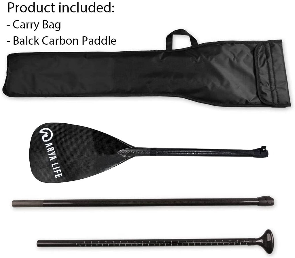 Remo SUP Arya Life 3 Piezas – Pala de Fibra de Vidrio y Vástago de Fibra de Carbono Ajustable