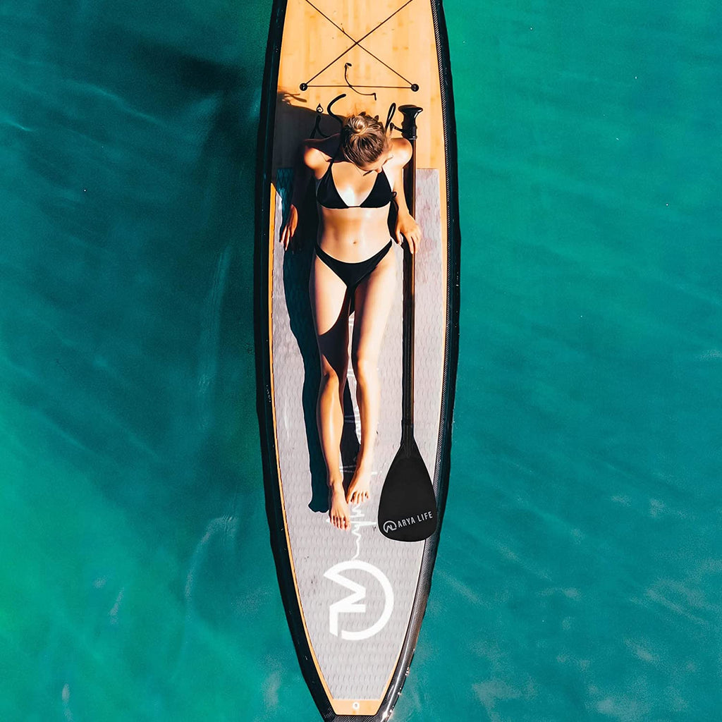 Remo SUP Arya Life 3 Piezas – Pala de Fibra de Vidrio y Vástago de Fibra de Carbono Ajustable