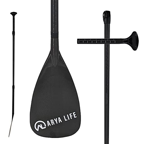 Remo SUP Arya Life 3 Piezas – Pala de Fibra de Vidrio y Vástago de Fibra de Carbono Ajustable