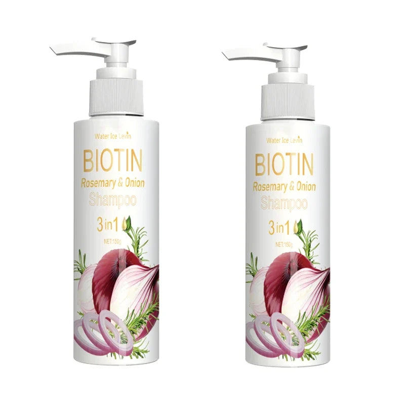Shampoo 3 en 1 Biotina, Romero y Cebolla – Crecimiento, Fortaleza y Anticaida
