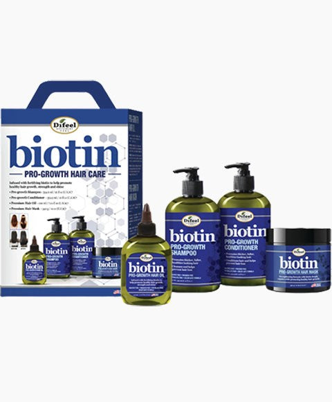 Set de Cuidado Capilar Difeel Biotina Pro Growth – Estimula el Crecimiento y Fortalece