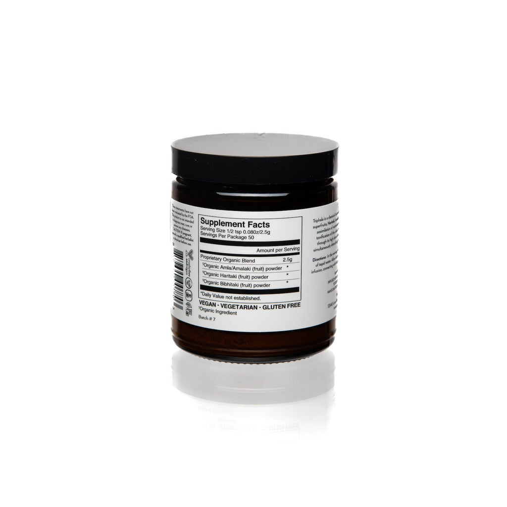 Triphala – Mezcla Ayurvédica de Superfrutas para Digestión, Desintoxicación y Bienestar
