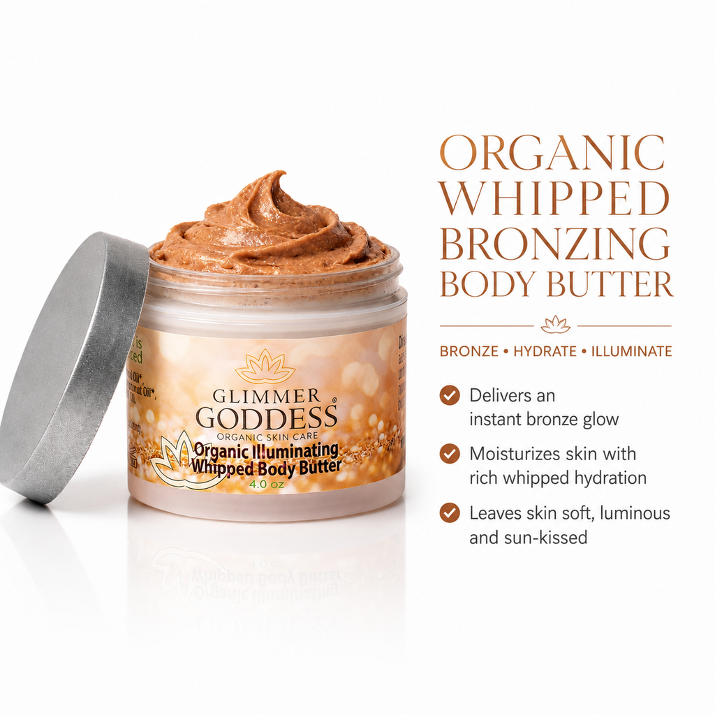 Mantequilla Corporal Bronceadora Orgánica Batida – Brillo Bronceado Instantáneo