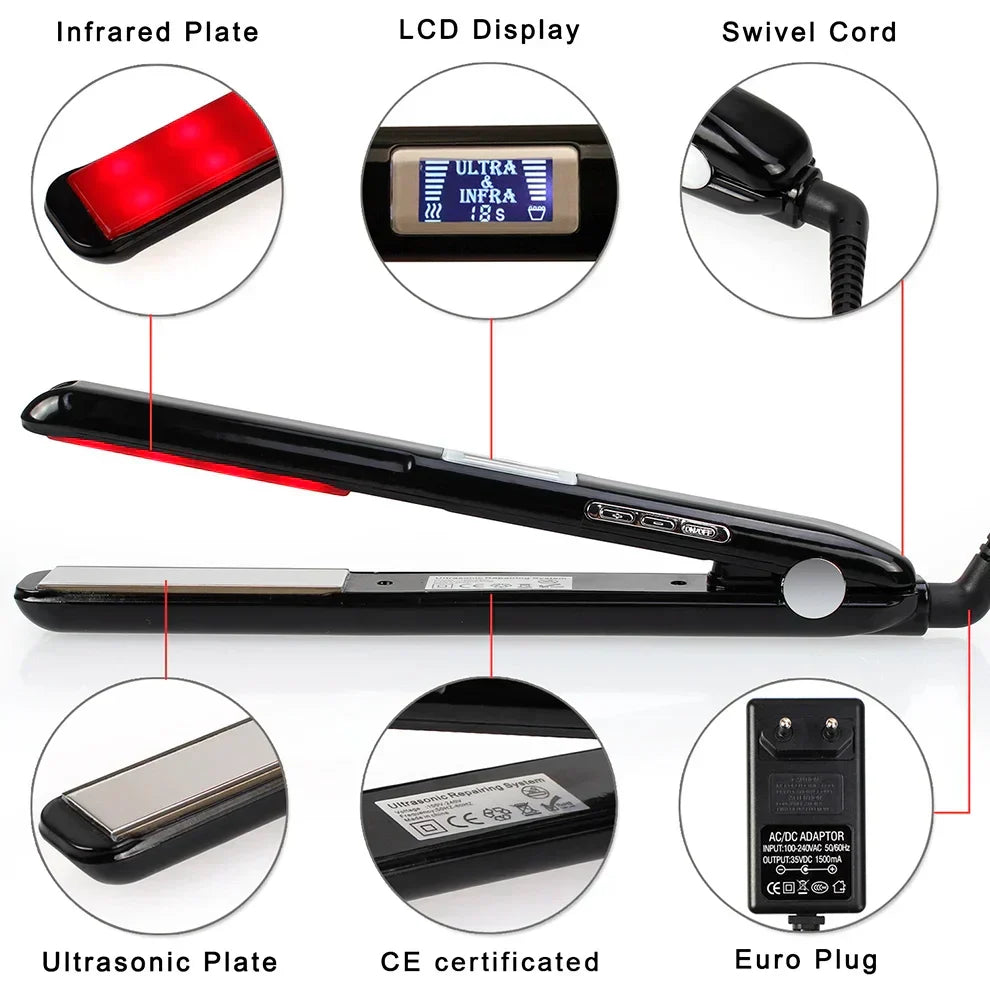 Plancha Alisadora Ultimate Hair Care – Alisado Profesional y Protección Térmica