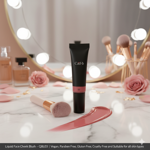 Liquid Face Cheek Blush - Pinch - QBL03 | Vegan, Paraben Free, Gluten Free, Cruelty Free and Suitable for all skin types