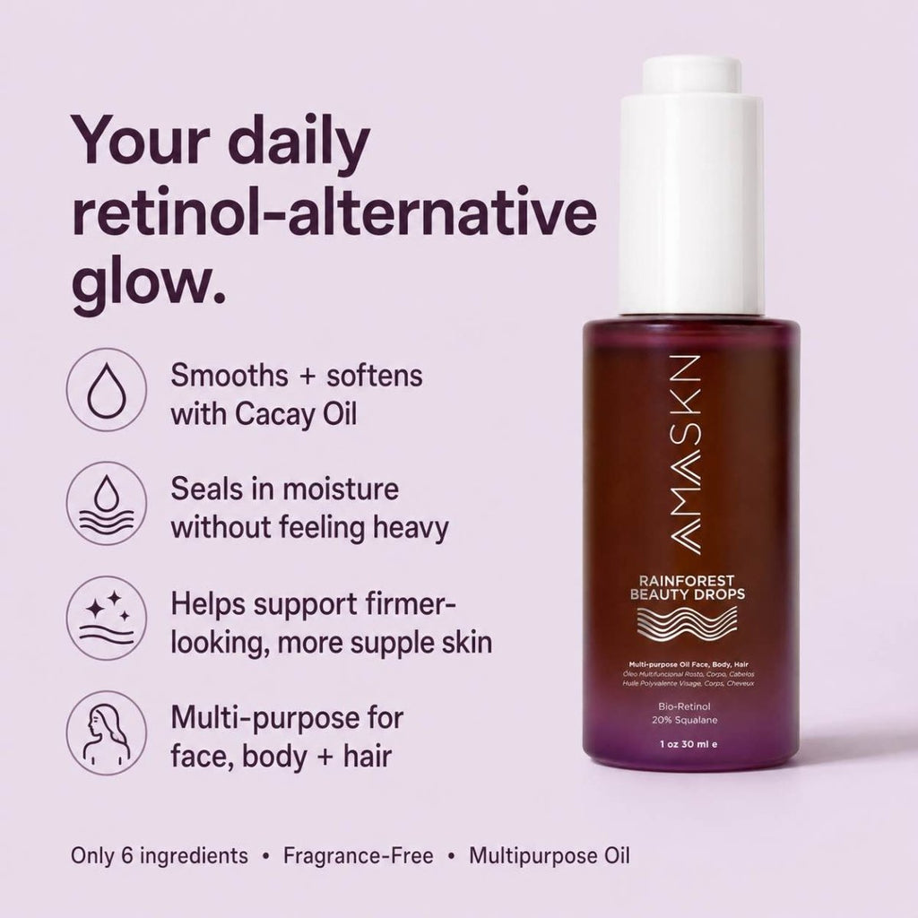 Gotas de Belleza Rainforest – Aceite Multiusos para Rostro, Cuerpo y Cabello