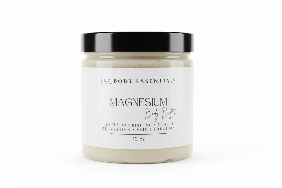 Mantequilla Corporal de Magnesio Batida – Sin Grasa y Profundamente Hidratante